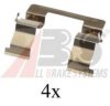 MAZDA 126160500 Accessory Kit, disc brake pads